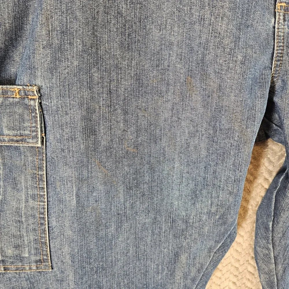 Wrangler Mens Blue‎ Cargo Jeans Relaxed Fit Medium Wash 44x30 1070LGWDS